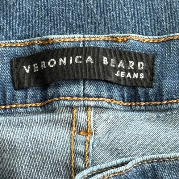 Veronica Beard Sheridan Exaggerated Flare High Rise Jeans Keystone Blue Size 20 - Picture 9 of 13